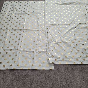 Cloud Island Kids Nursery gold polka-dot Blackout Curtains